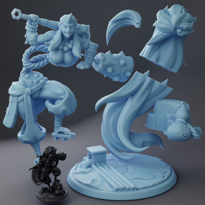 Kijo, the Oni Barbarian - Figure Scale image