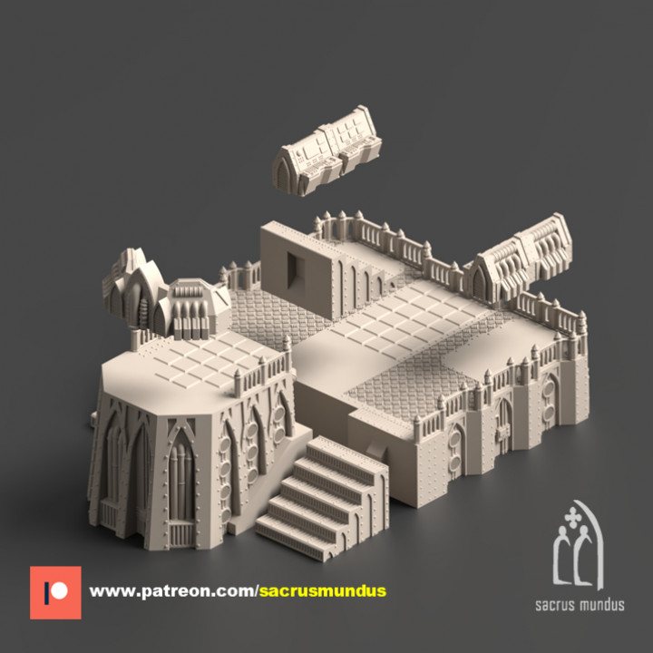 Research Facility Outbreak. 3D Printing Designs Bundle. Tyranid / Scifi / Xenos Buildings. Terrain and Scenery for Wargames image
