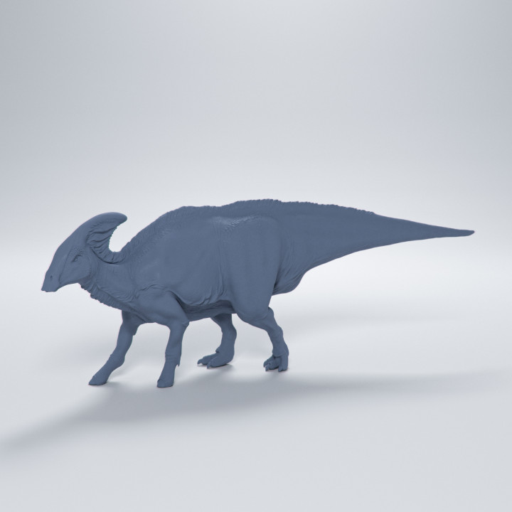 Charonosaurus walking 1-35 scale pre-supported dinosaur image