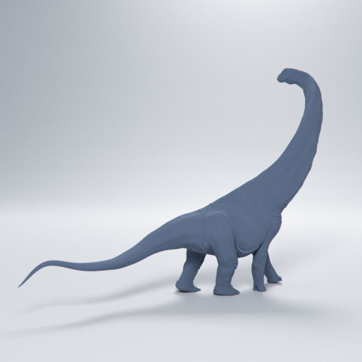 Dreadnoughtus turning 1-72 scale pre-supported dinosaur image