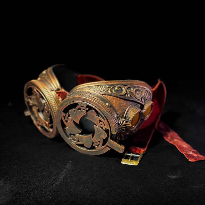 Steampunk 3D-Printed Goggles image