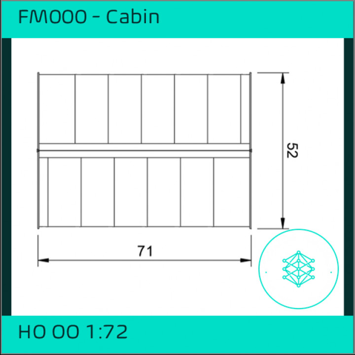 FM000 – Cabin HO/OO Scale image