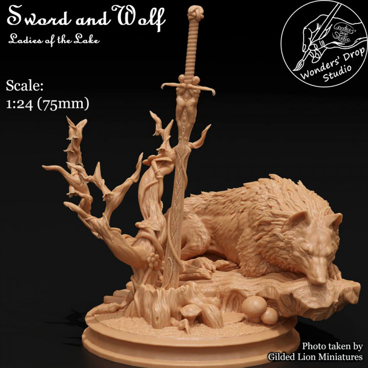 Sword and Wolf (1:24 scale) Ladies of the Lake image