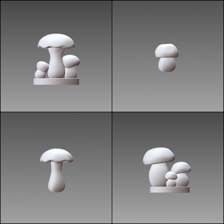 Base Bits 2 - Mushrooms - 15 pieces