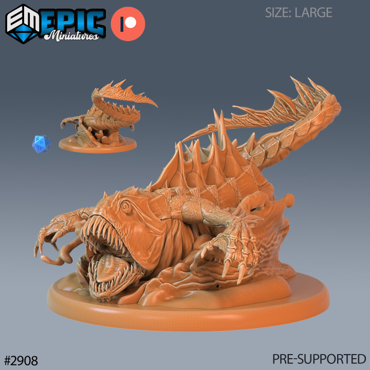 Deep Sea Predator / Underwater Hunter / Water Beast / Evil Aquatic Creature / Ocean Encounter
