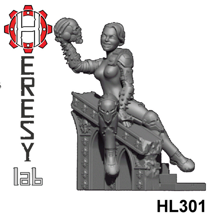 HL301 - Imperial Female Assassin PinUp Topless 01