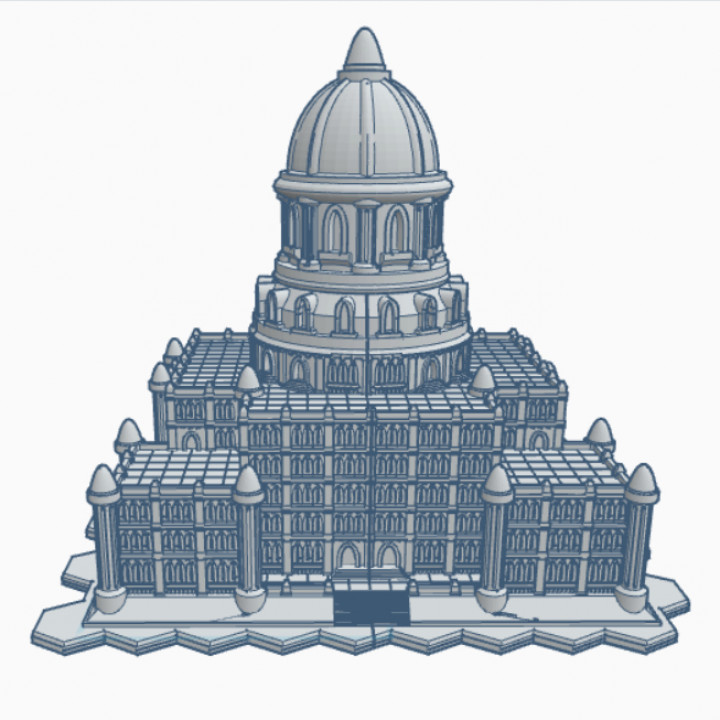 Gothic Imperial Senate Building with Hex Base image