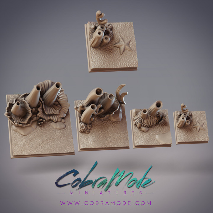 Coral Reef Square Base Pack (4pcs) image