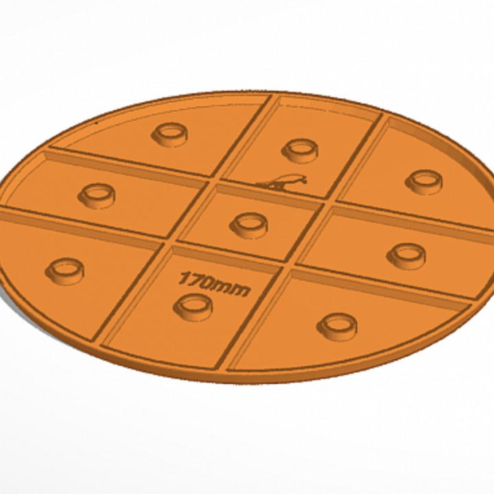 170mm round base (Magnetic)