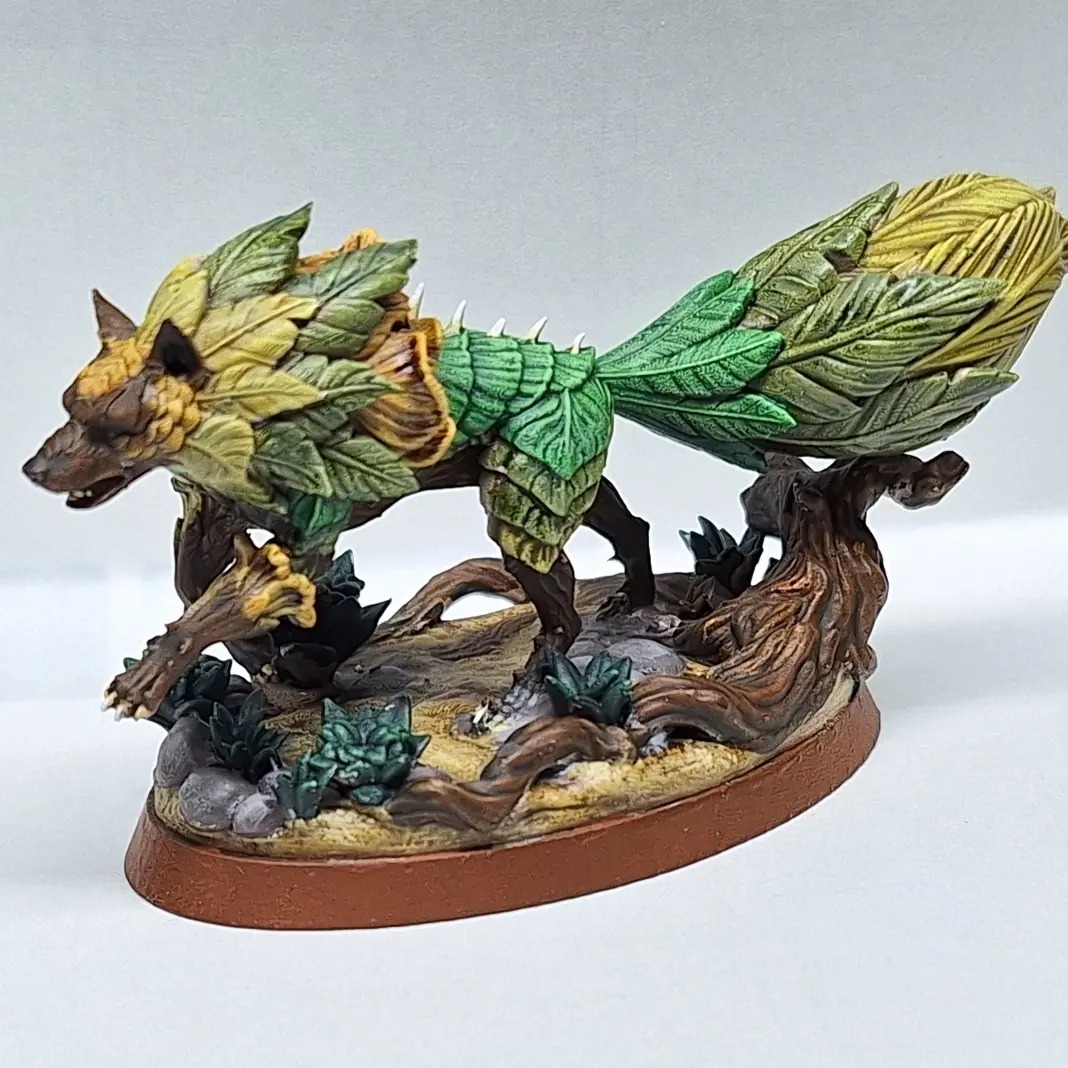 273_ 【QY studio】　Whispering Fae PET 3D Print of Wolfthorns | PRESUPPORTED | The Fae Petal Courts