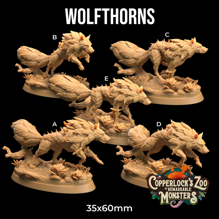 Wolfthorns | PRESUPPORTED | The Fae Petal Courts | Copperlock's Zoo image