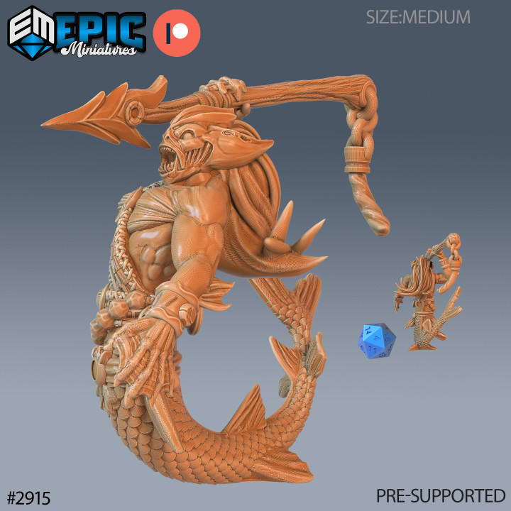 Merman Warrior Attack / Merfolk / Water Fighter / Underwater Lord / Sea Guard / Ocean Encounter