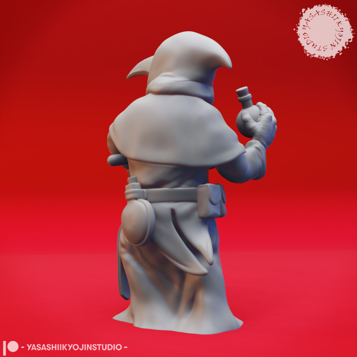 Smol Plague Doctor - Tabletop Miniature (Pre-Supported) image