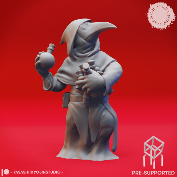 Plague Doctors - Tabletop Miniatures (Pre-Supported) image