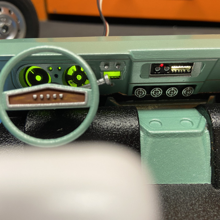 Tamiya Lunchbox Dodge Van Full Passenger interior image