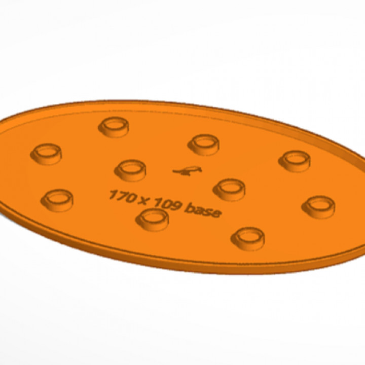 170x109mm oval base (magnetic)