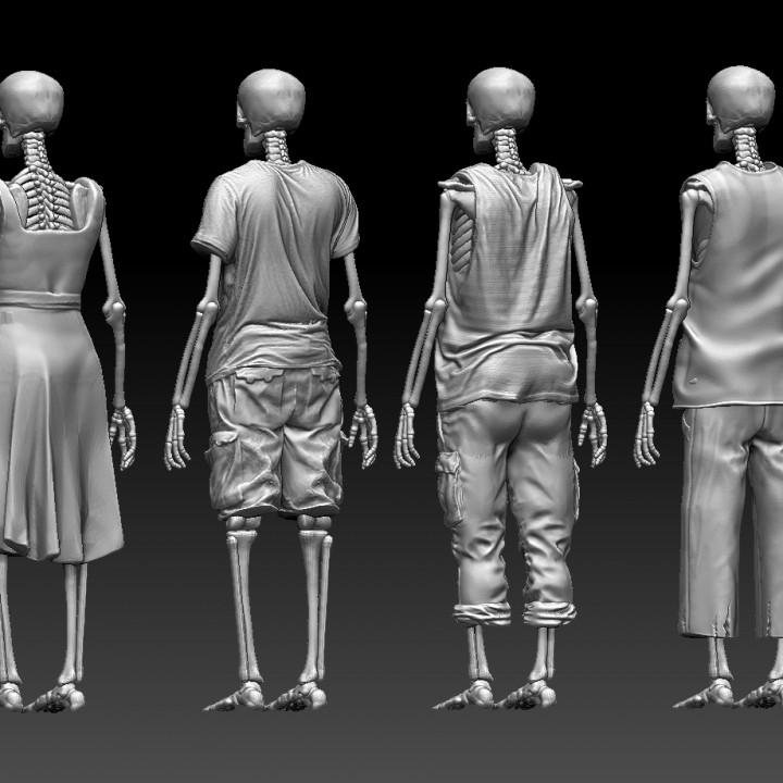 3D Printable skeleton by 3Dimontis