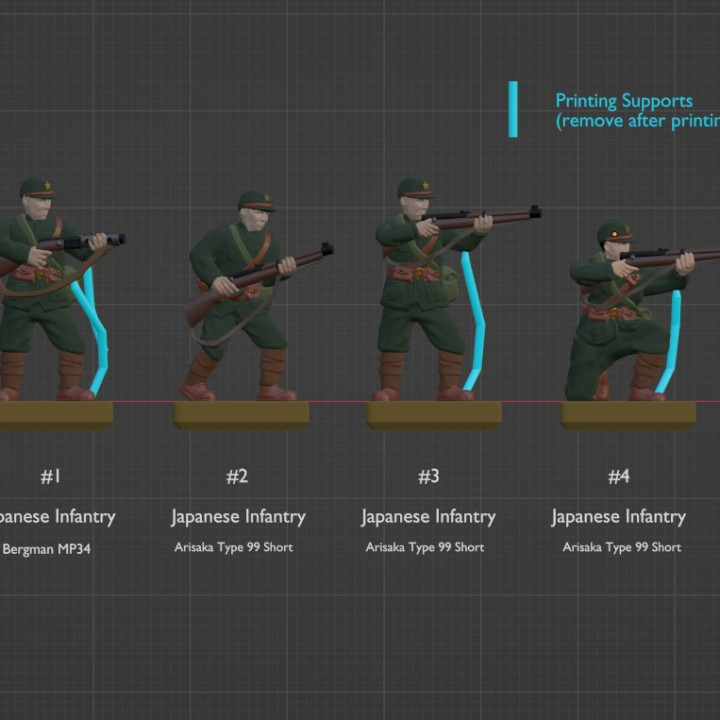 Japanese Infantry WW2 1:72 Scale image