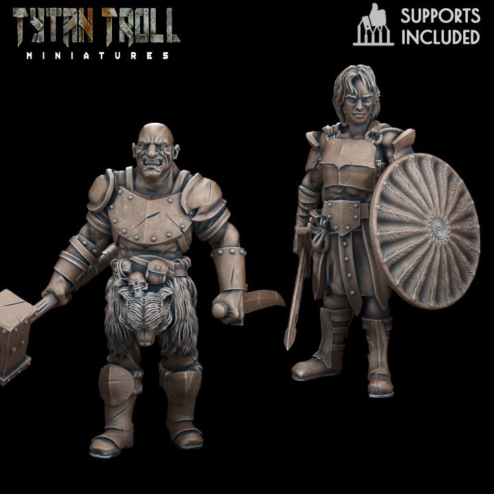 DnD Heroes Goliath Fighters  [Pre-Supported] image