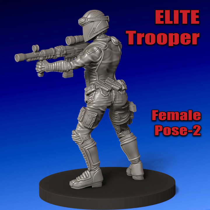 Elite 'Cartoon' Trooper, Female Pose 2 image