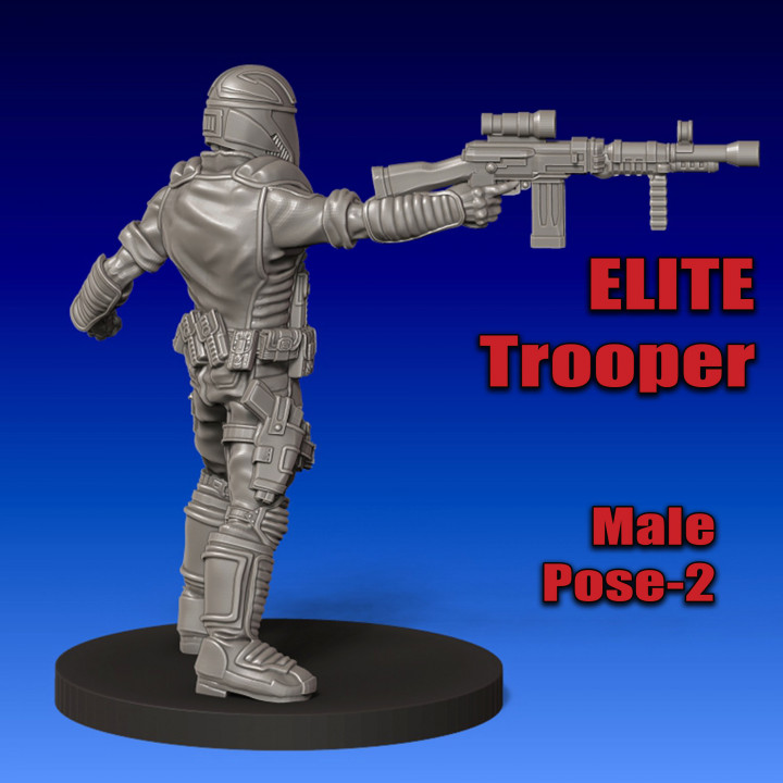 Elite 'Cartoon' Trooper, Male Pose 2 image