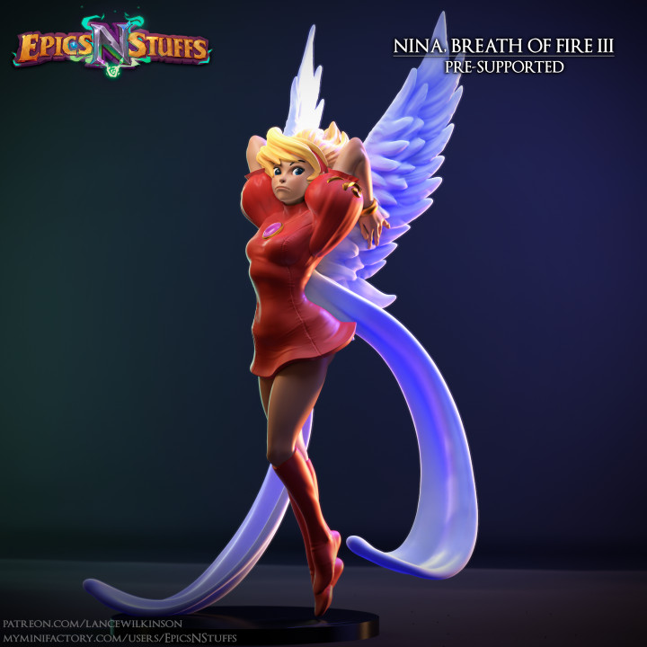 Nina, Breath of Fire 3 Miniature, Pre-Supported image