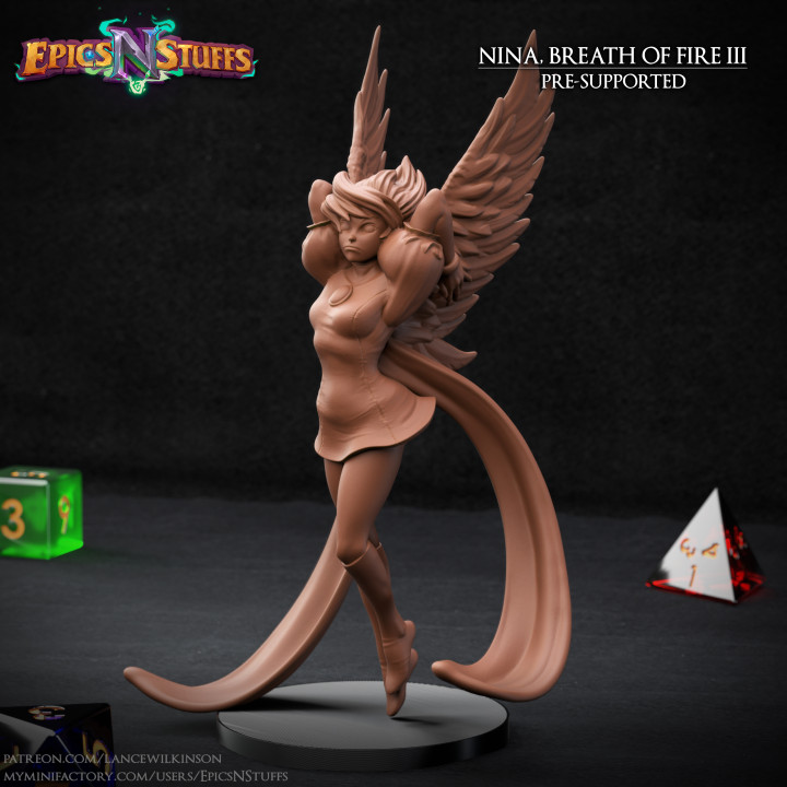 Nina, Breath of Fire 3 Miniature, Pre-Supported image