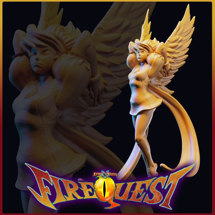 The Princess, Fire Quest Miniature - Pre-Supported image