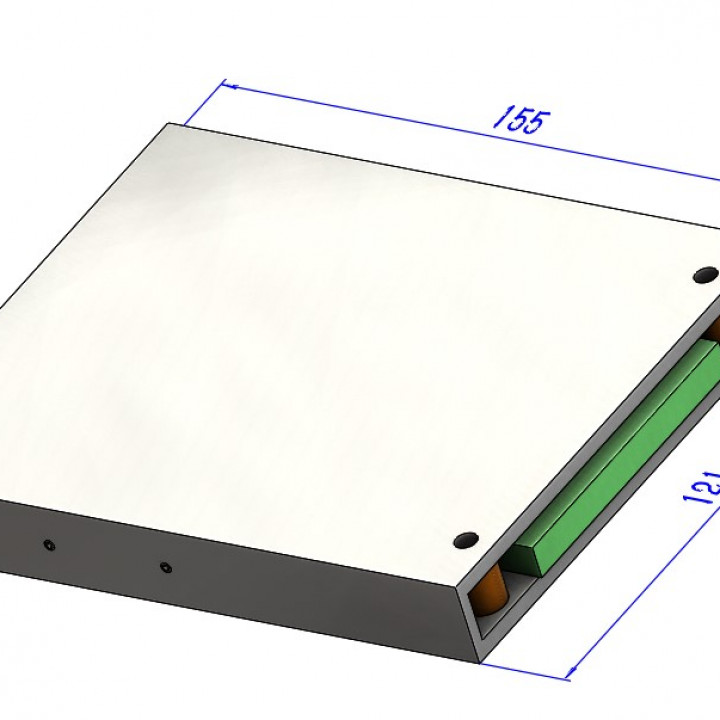 Vertical Phone slot design plan for 3d printing image