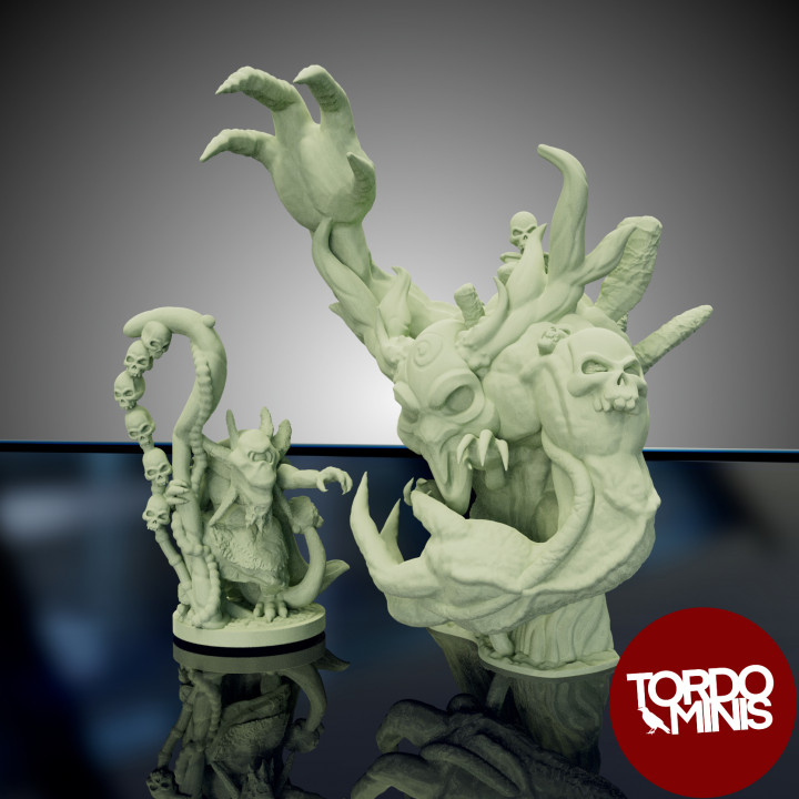 Norse Demons: Fimier Druid and corpse golem (10mm) image