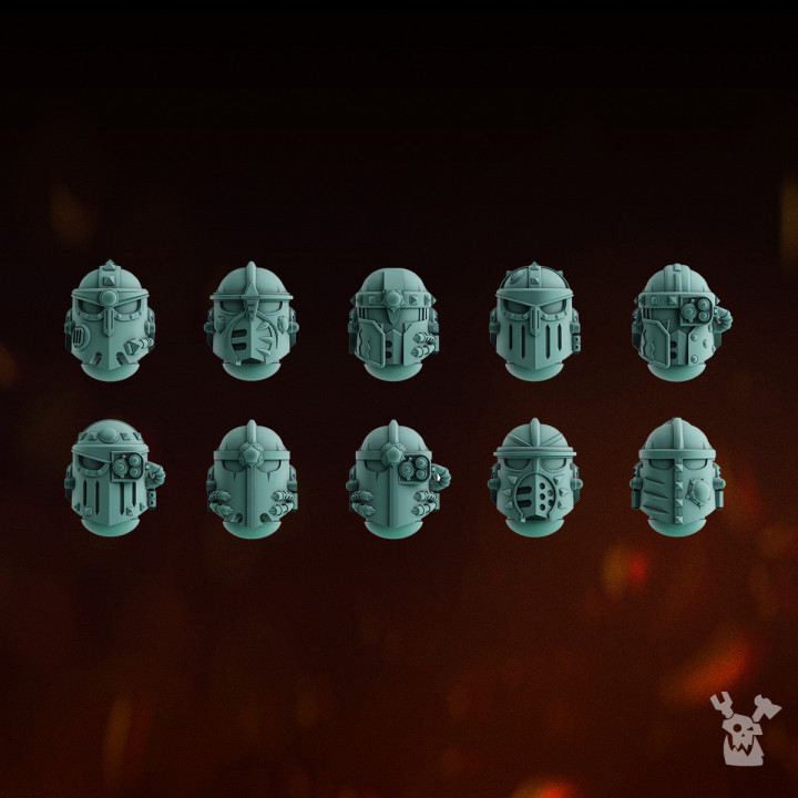 Lunar Knights Heads Set x10