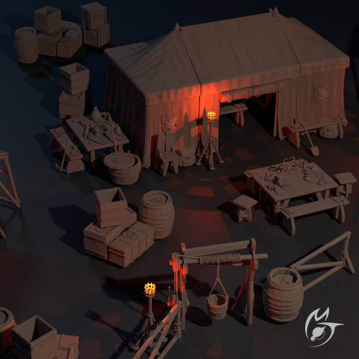 Archeological Expedition Camp - Tents, Objects and Props image