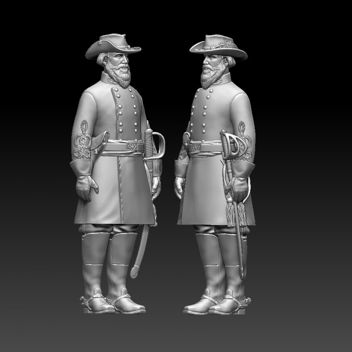 JEB Stuart Confederate States Army general image