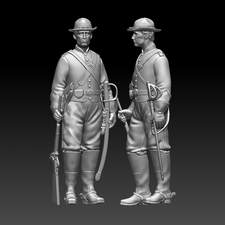 Soldier Confederate cavalry image