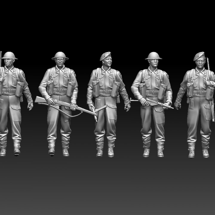 3D Printable British Soldier Ww2 By Tishchenkov Dmitrii