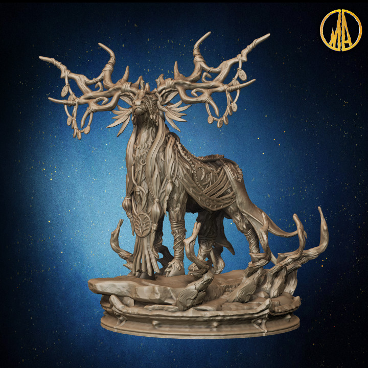 Druid Stag Form - 3 poses - The Whispering Forest image