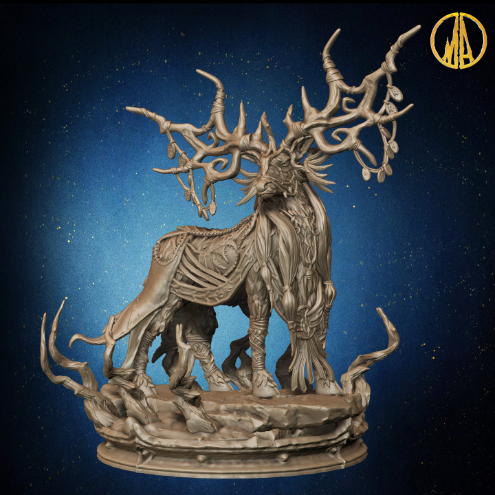 Druid Stag Form - 3 poses - The Whispering Forest image