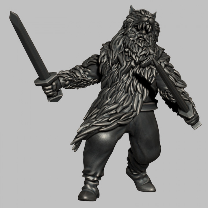 3D Printable Ulfhednar Viking Berserkers By Wargames Atlantic