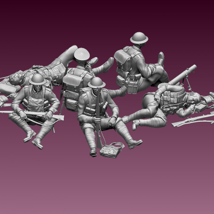 3d Printable British Soldiers Ww1 By Tishchenkov Dmitrii 