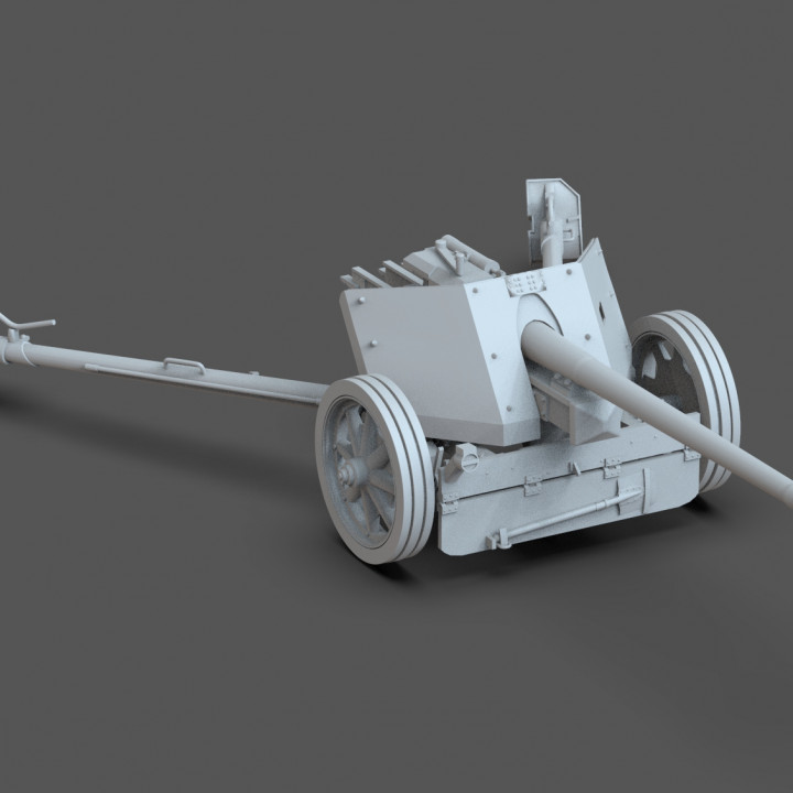 3D Printable pak 40 cannon by 3Dimontis