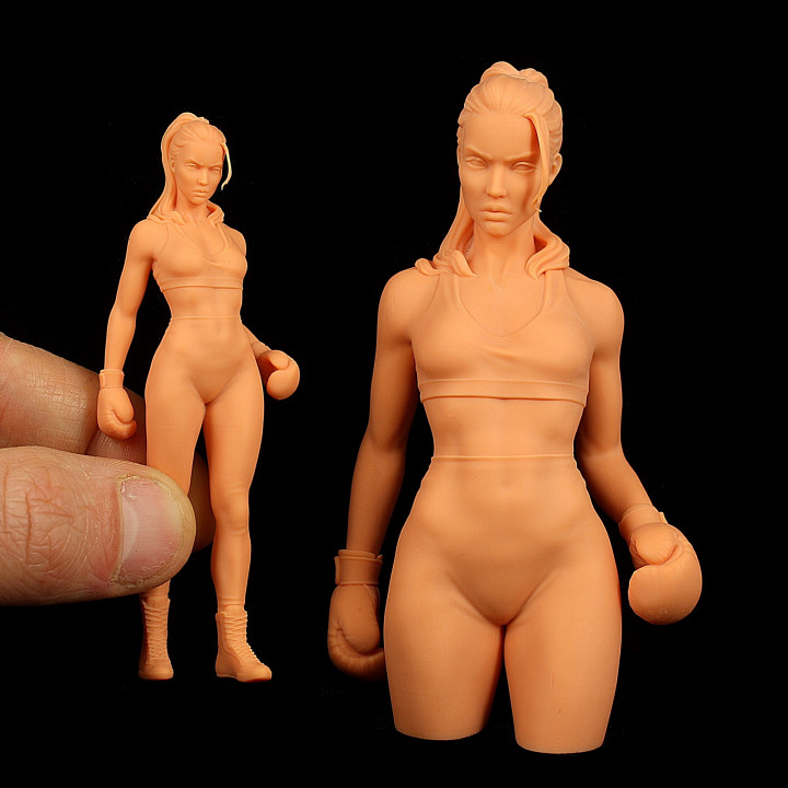 The Boxer Girl - Full Figure & Bust image