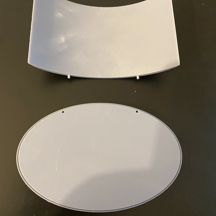 Oval Plinth 170 x 110mm with 100mm Backdrop