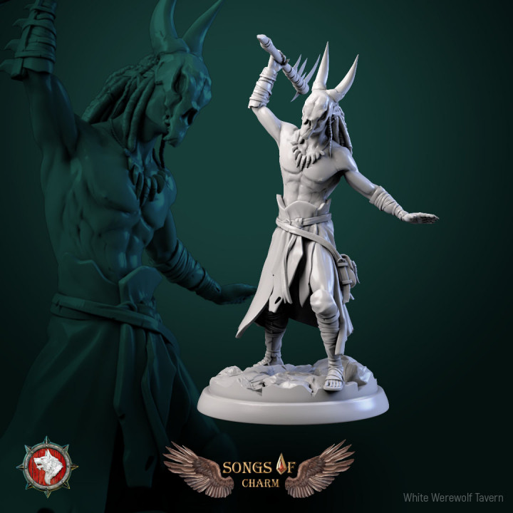 Wyvern hunters set 6 miniatures 32mm pre-supported image
