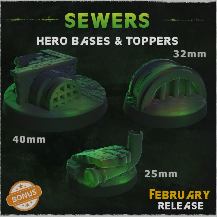 Hero Bases & Toppers - Sewers