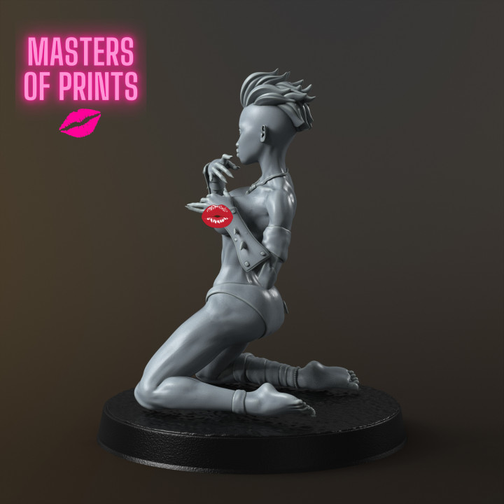 SEXY ORC PINUP - BISA - EROTIC MINIATURE 75 MM SCALE