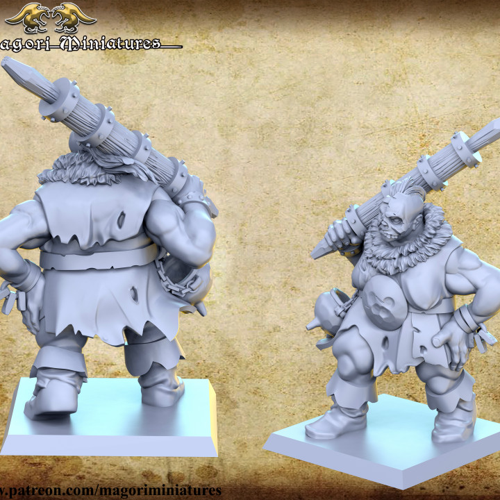 3D Printable Ogre matron by Magori Minaitures