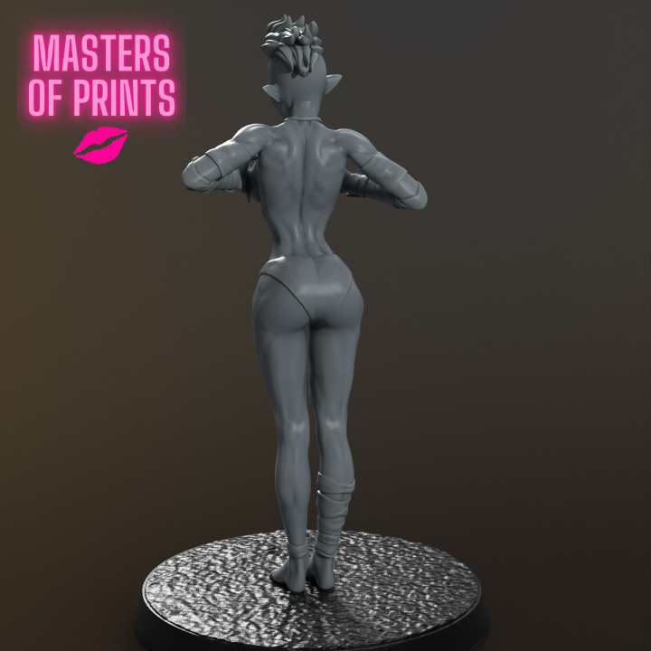 SEXY ORC PINUP - BISA - EROTIC MINIATURE 75 MM SCALE