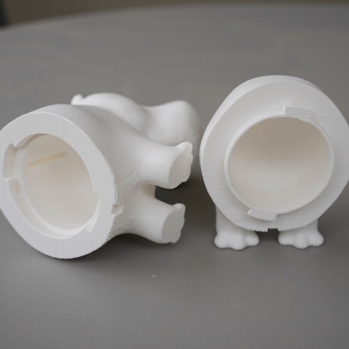 3D Printable Hippo Piggy Bank by Philippe Barreaud