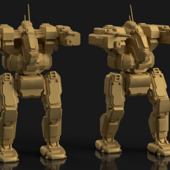 3D Printable Assault Lance Pack for Battletech by Matt Mason