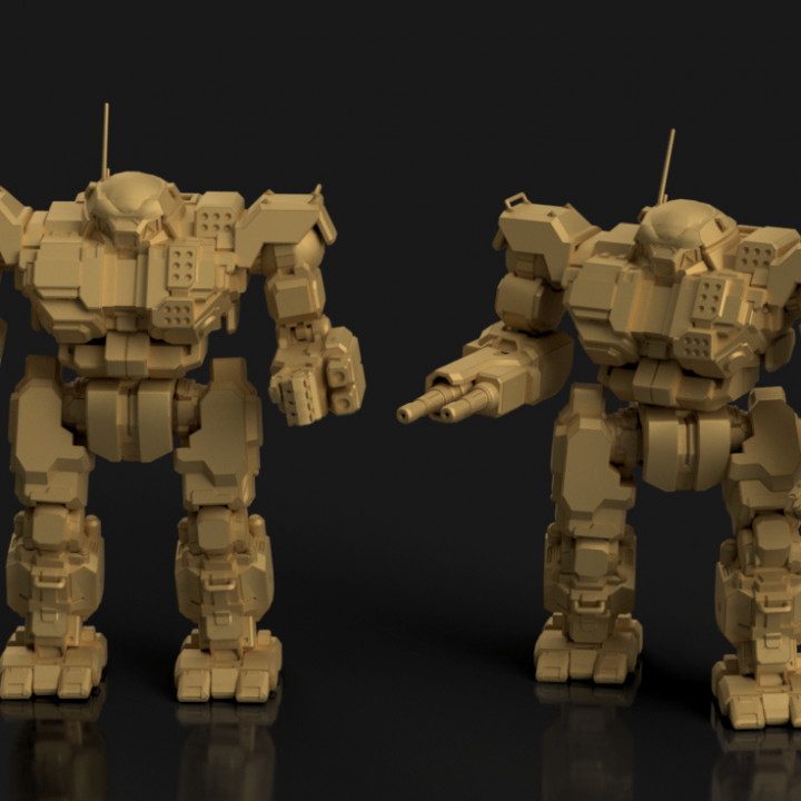 3D Printable Assault Lance Pack for Battletech by Matt Mason